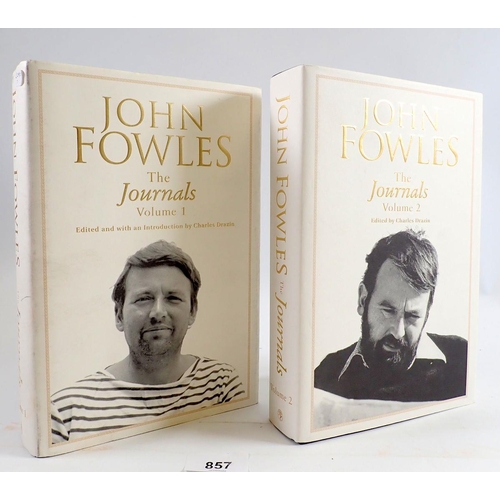 857 - John Fowles, The Journals in two volumes published by Jonathan Cape 2003 first edition, first printi... 