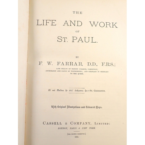 864 - The Life and Work of St Paul by F W Farrar, published by Cassell, 1830