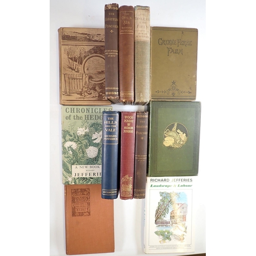 876 - A group of books by Richard Jefferies including some first editions