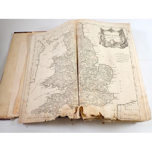 879 - Camden's Britannia 1695 complete, with damage to some maps