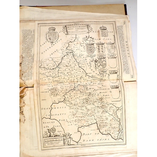 879 - Camden's Britannia 1695 complete, with damage to some maps