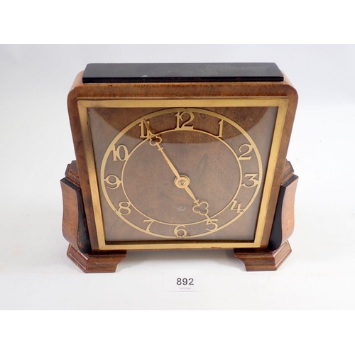 892 - A vintage Elliott mantel clock, 22cm wide