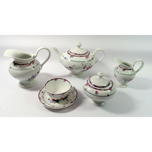 90 - A Limoges L Barnardaud & Co tea service comprising ten cups and saucers, teapot, two jugs and sugar