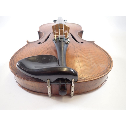 911 - A 19th century Bohemian petite viola, 14 1/4