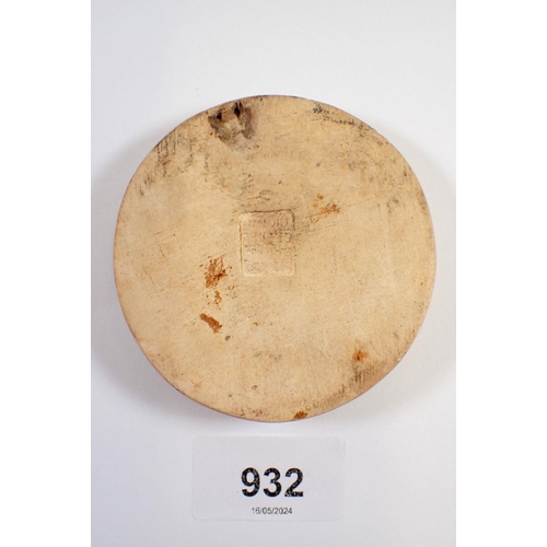 932 - A plaster cast copy of medallion of Nonina Stroza, 8cm