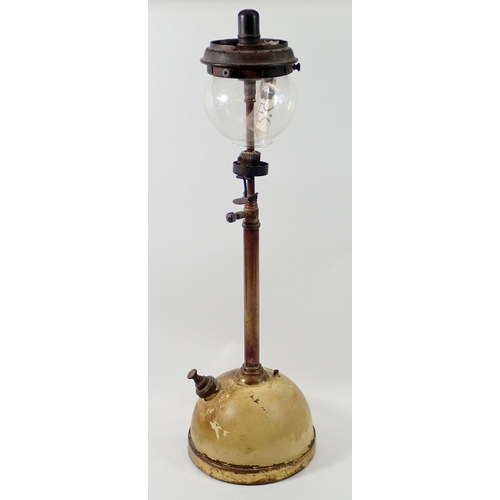 1131 - A Tilley lamp with adjustable brass column, 58cm tall