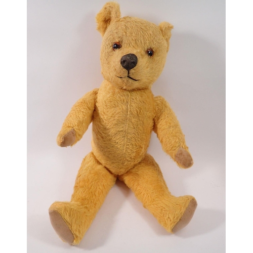 1271 - An early 20th century gold mohair teddy bear, 51cm