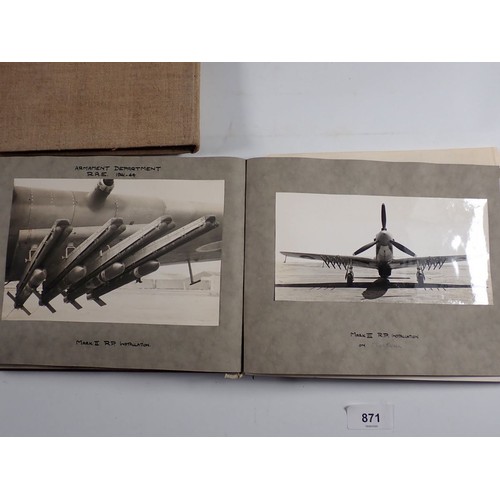 781 - An interesting album of early aeroplane and gilding photographs circa 1930's, including experimetal ... 