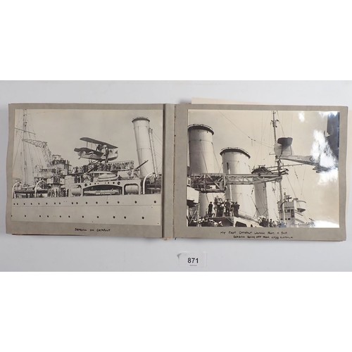 781 - An interesting album of early aeroplane and gilding photographs circa 1930's, including experimetal ... 