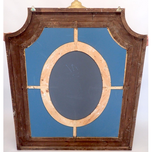 1194 - A Regency style large gilt framed mirror, 150 x 120cm approx