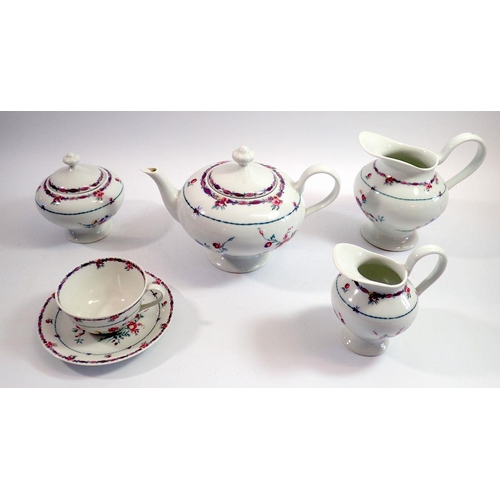 53 - A Limoges L Barnardaud & Co tea service comprising ten cups and saucers, teapot, two jugs and sugar