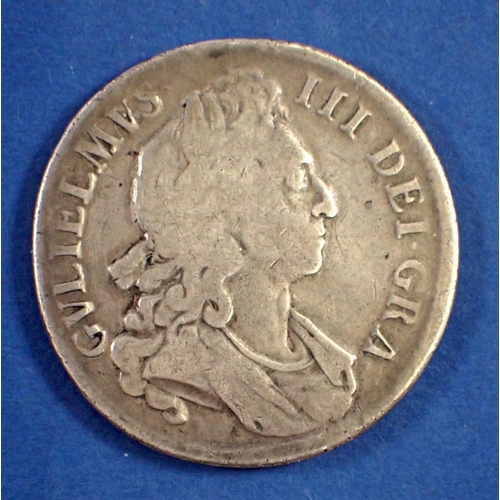 732 - A William III silver crown 1696