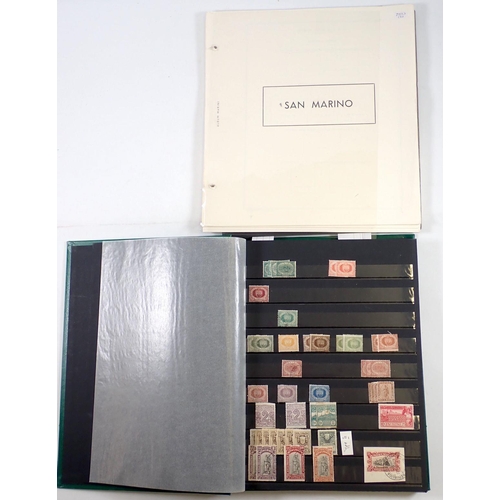 798 - San Marino stamps: Mint and used definitives, commemoratives, postage due, express letter, air and p... 