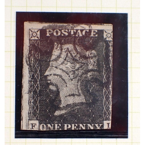 818 - GB stamps: Green ‘Simplex’ album of QV-KGVI mint and used definitives and commemoratives including 1... 