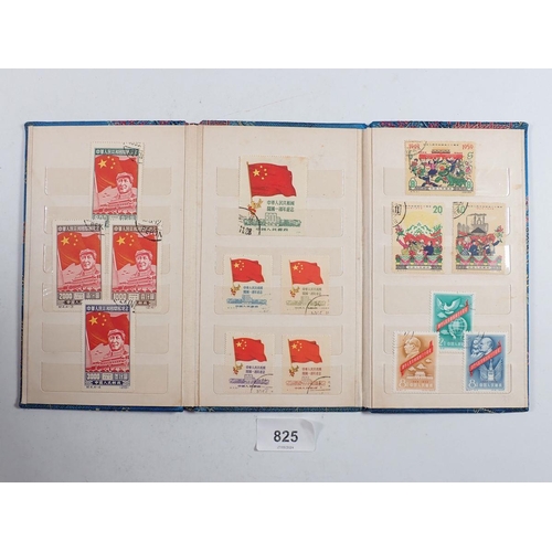 825 - World stamps: Accumulation of albums, stock-books and sleeve (8) in box with wide variety of issues ... 