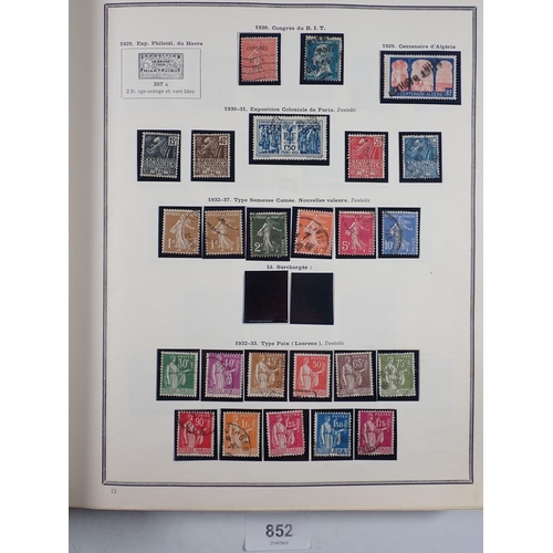 852 - Stamps of France: Earliest imperforate to 1970s, mostly used, in box of large album, stock-book and ... 