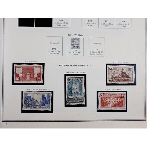 852 - Stamps of France: Earliest imperforate to 1970s, mostly used, in box of large album, stock-book and ... 