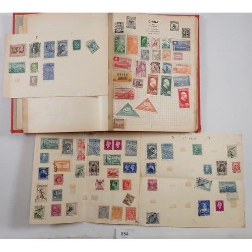 854 - World stamps: Two ‘Strand’ + ‘Swiftsure’ albums (3) of used definitives, commemoratives and postage ... 
