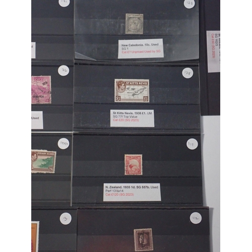 857 - British Empire: Mint and used QV-QEII, countries N to S on 21 stock-cards; definitives, commemorativ... 