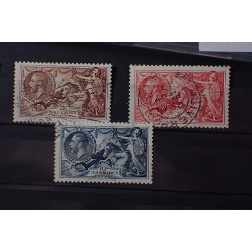873 - GB stamps: KGV 1934 re-engraved issue of higher values, complete set, SG 450-2, total cat £190.