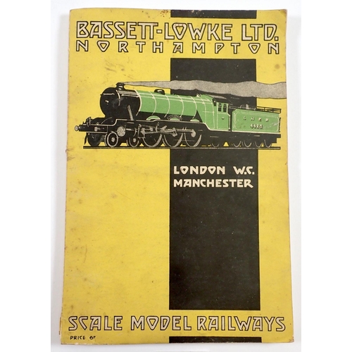 930 - A 1934 Bassett-Lowke Ltd scale model railways catalogue