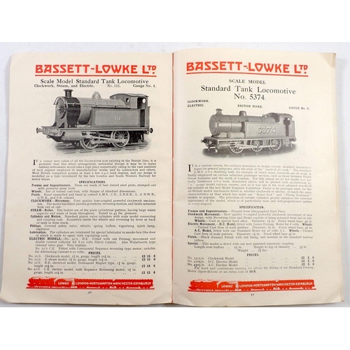 930 - A 1934 Bassett-Lowke Ltd scale model railways catalogue