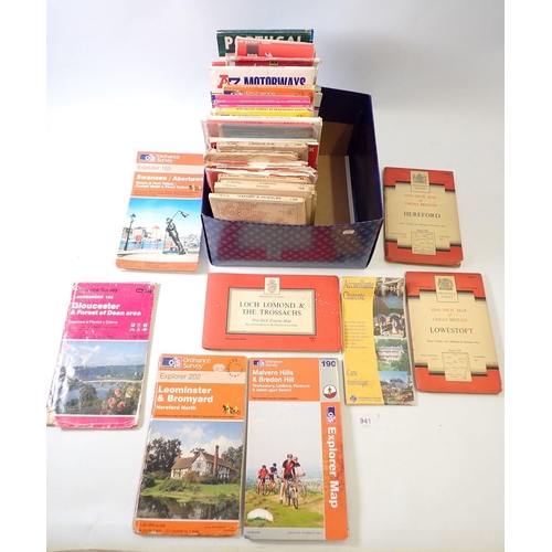 941 - A box of old OS maps