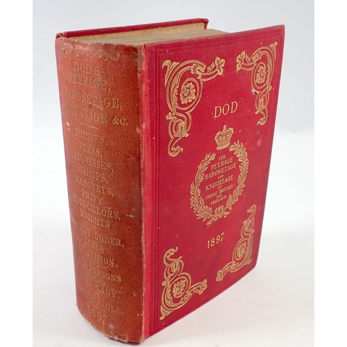 942 - Dod's Peerage, Baronetage and Knightage of Great Britain and Ireland 1897