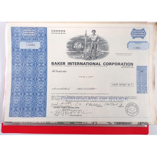 943A - A collection of share certificates including Railroad and Salt manufacturing examples plus various b... 