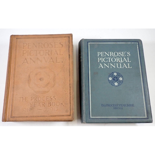 966 - Two volumes of Penrose's Pictorial Annual 1912 and 1913, tipped in colour plates