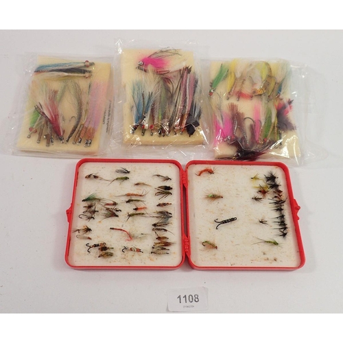 1108 - A quantity of fishing flies