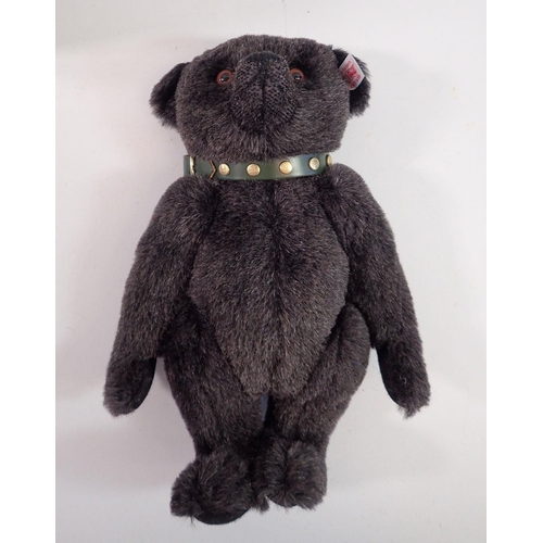 1123 - A Steiff limited edition black Alpaca bear Jack with box and certificate, bag not sealed