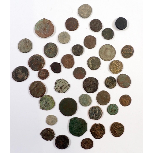 663 - Group of forty various Roman coins