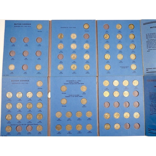 761 - Two Whitman folders Great Britain Sixpence Collection - incomplete total number 67 Cond: Good - VF