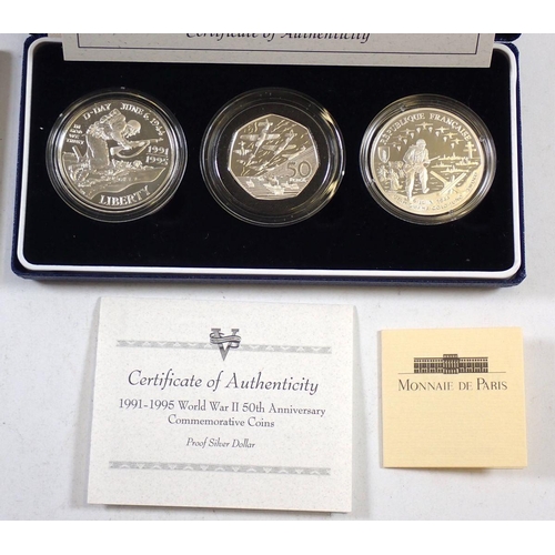 763 - Quantity of Royal Mint issues Ref: commemorating / anniversary of World War II and peace, including ... 