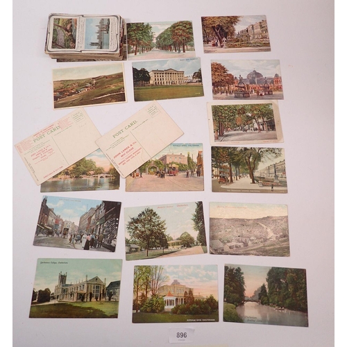 896 - A group of 65 Cheltenham topographical cards including advertising