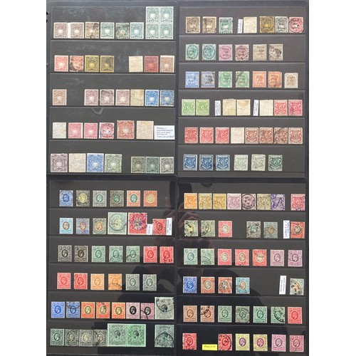 804 - Stamps of British East Africa: Black 42 page Hagner album of QV-QE to 1965, pages full of mint and u... 