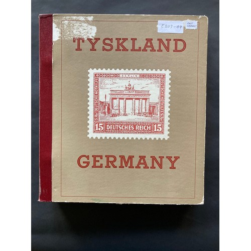 806 - Stamps of East Germany: “Tyskland” purposed album of c180 pages full of mostly mint 1955-1970 defini... 