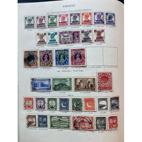 836 - GB & Br Empire: Classic red SG KGVI album, 4th Edition, mostly used definitives, commemoratives, off... 