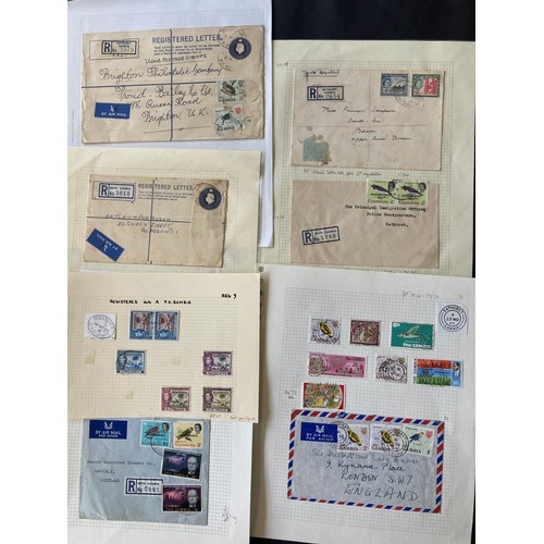 853 - GB/Br Empire stamps: QV-QEII mint & used, mostly definitives and commemoratives in album and with sp... 