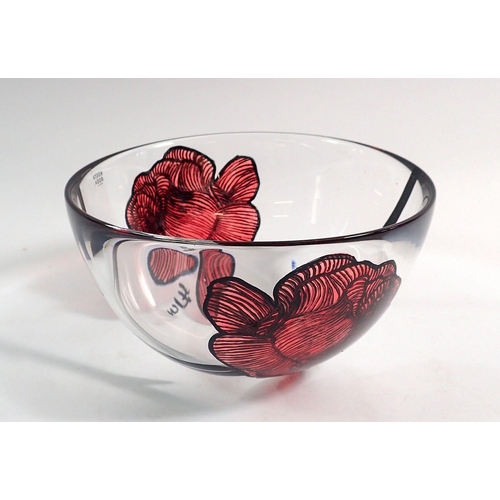 119 - A Kosta Boda 'Swedish Tattoo bowl' 15.5cm diameter