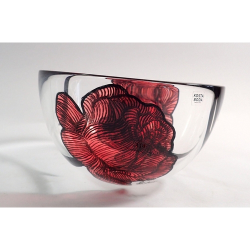 119 - A Kosta Boda 'Swedish Tattoo bowl' 15.5cm diameter