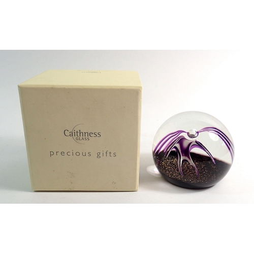 122 - A Caithness Jester glass limited edition paperweight in original box