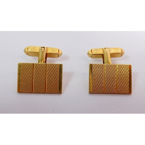 363 - A pair of 18ct gold Omega cufflinks, 14g