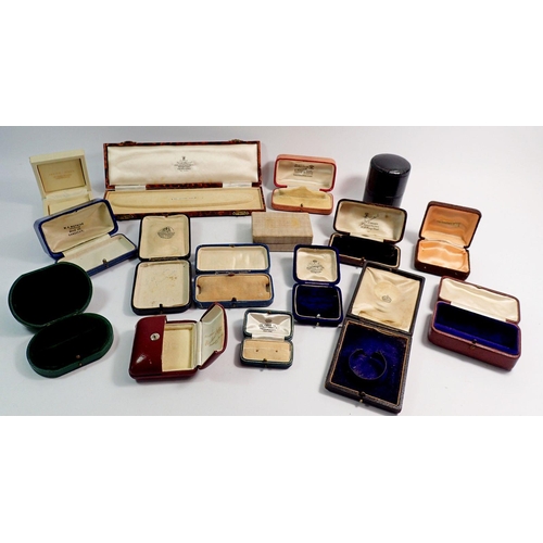 459 - A collection of old jewellery boxes