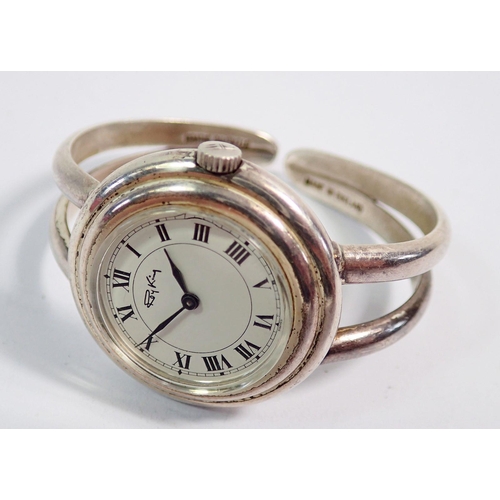 479 - An 800 silver watch and a Roy King silver bracelet watch