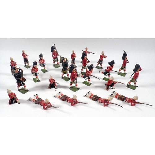 501 - Twenty three Britains Scottish Highlander metal model soldiers