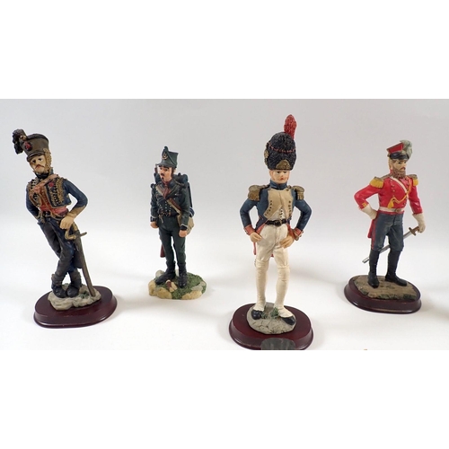 505 - Ten various resin model soldiers, Napoleonic etc. - tallest approx 20cm