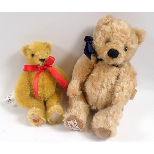 510 - Two limited edition Merrythought teddy bears, one No 271 of 500, 15cm tall and one No 59 of 200, 20c... 