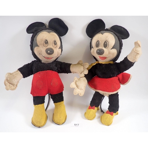 517 - A Merrythought Mickey & Minnie Mouse